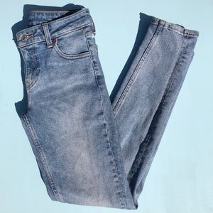 Levi’s Altered 711 Skinny Light Wash Jeans